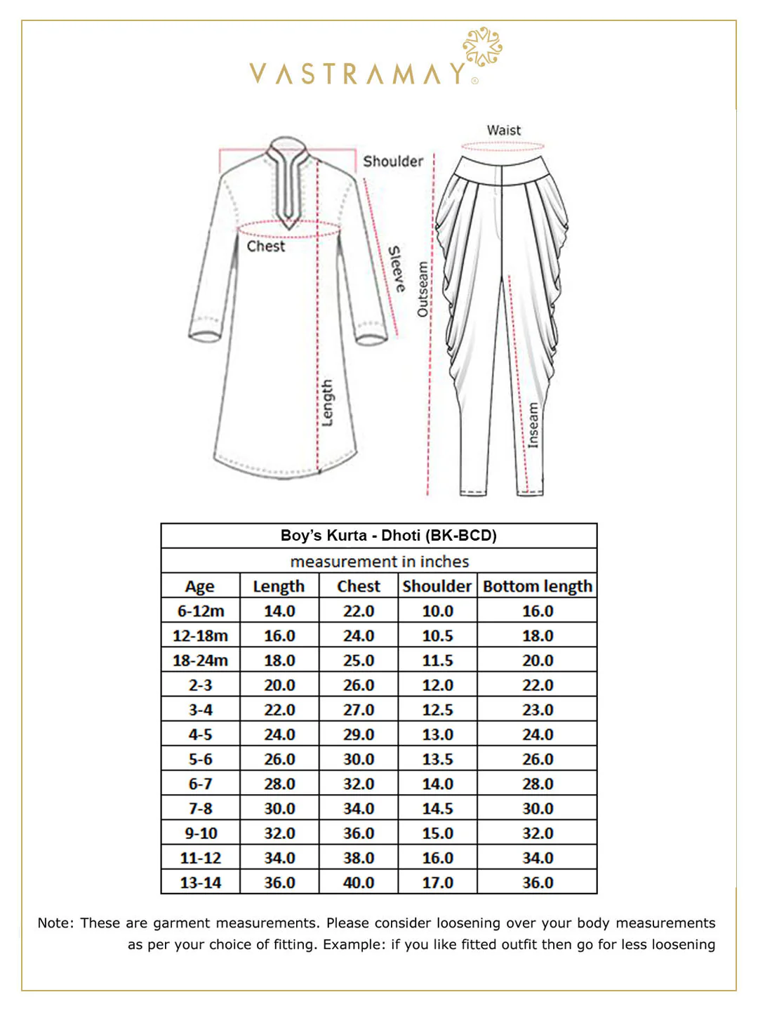 VASTRAMAY Boys' Deep Blue Cotton Silk Blend Kurta and Rose Gold Dhoti Pant Set - Image 7