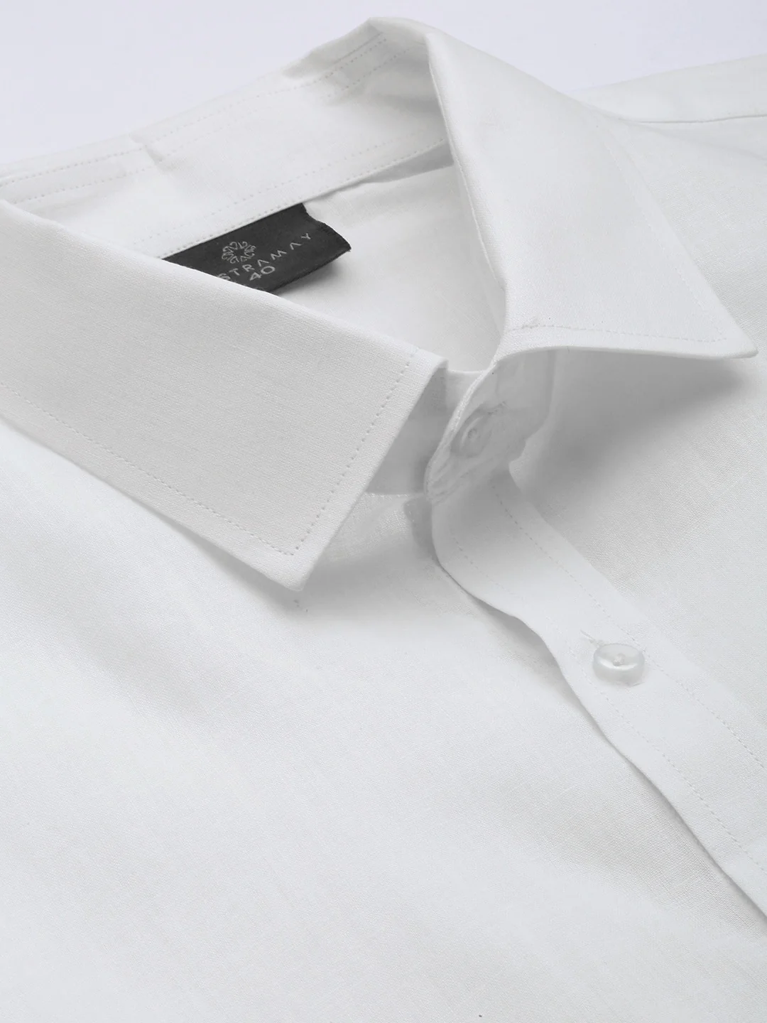 Men's White Cotton Shirt And Mundu Set - Image 5