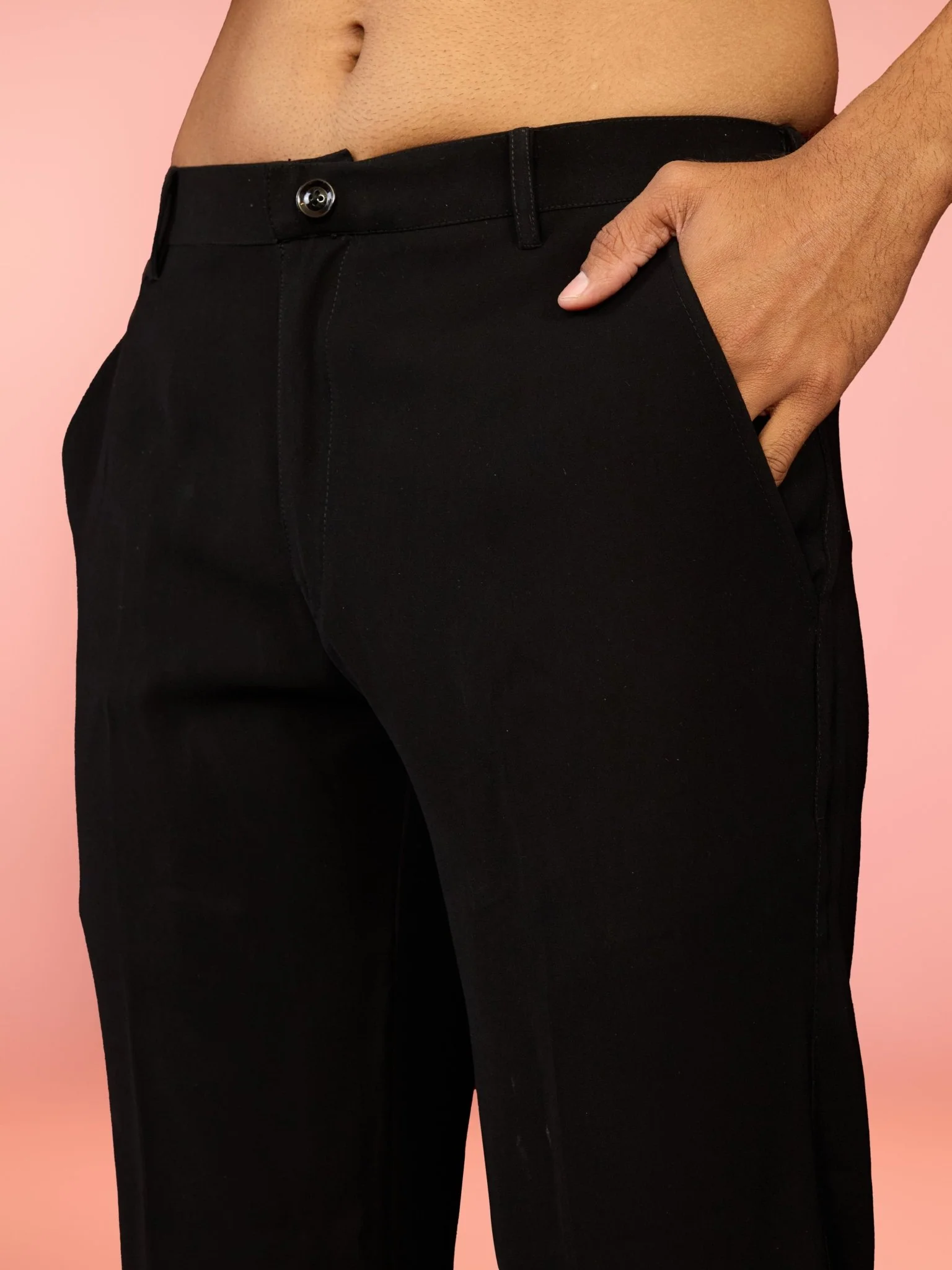 Men's Black Velvet Quirky Thread Embroidered Jodhpuri Set with Satin Lining & Straight Pant - Image 6