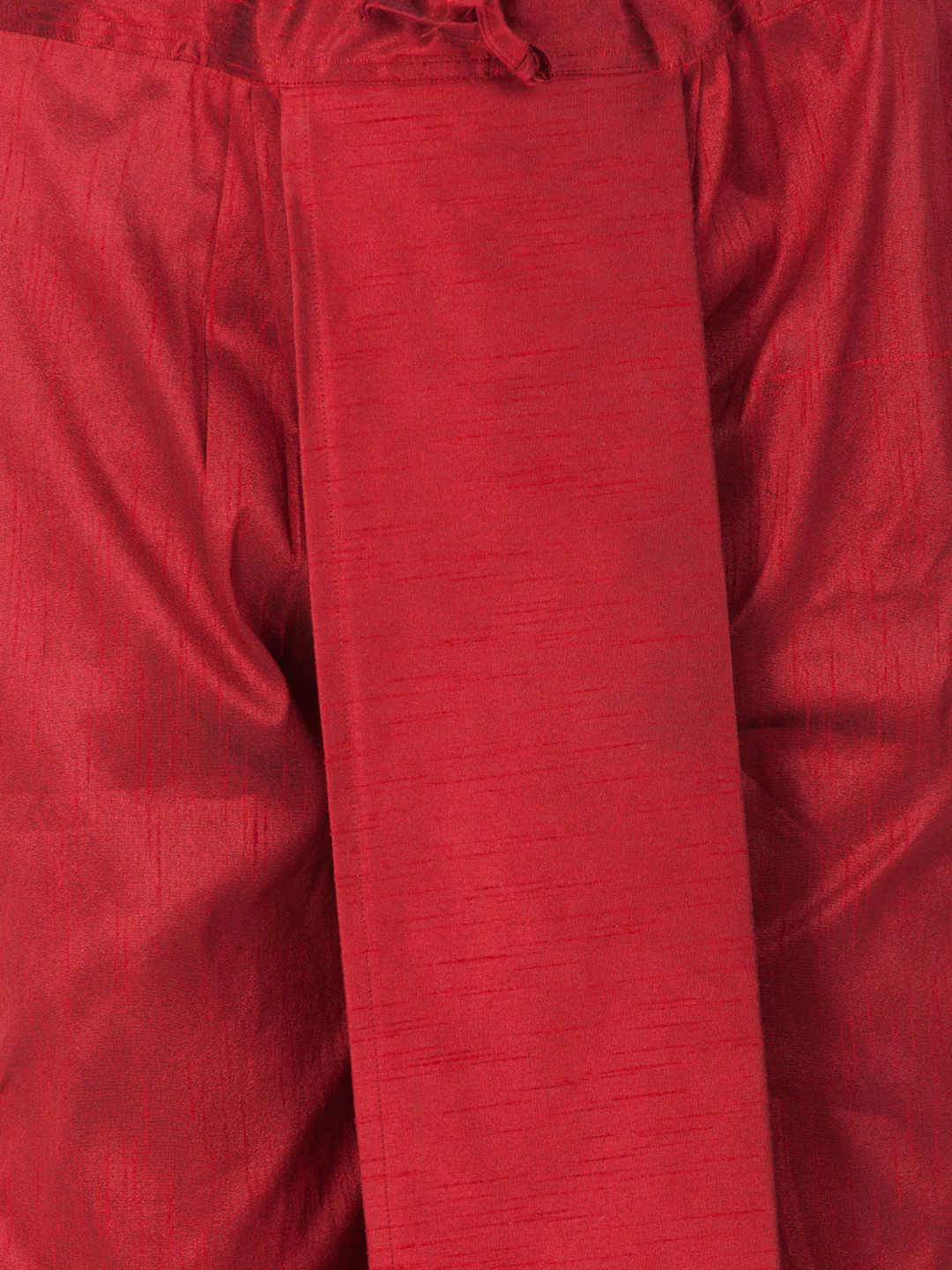 VASTRAMAY Men's Gold Cotton Silk Blend Kurta and Dhoti Pant Set - Image 5
