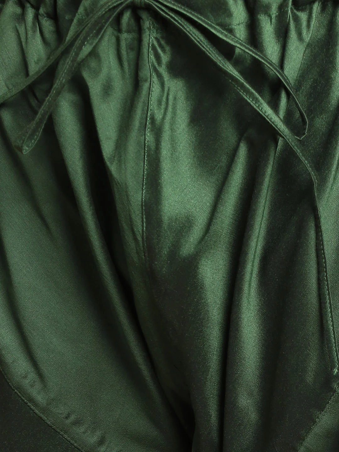 VASTRAMAY Men's Green Cotton Silk Blend Kurta and Pyjama Set - Image 5