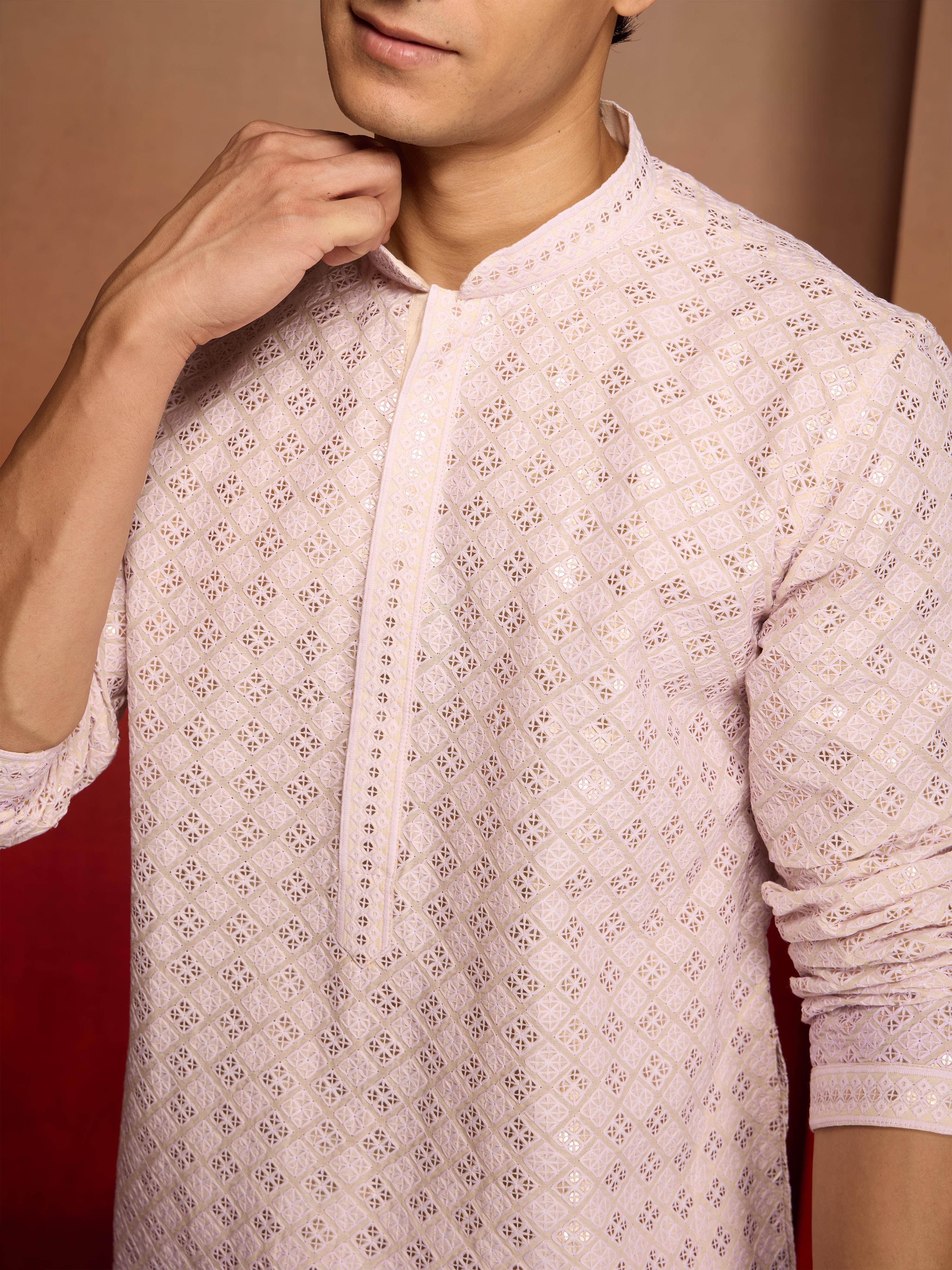 Men's Onion Ombre Long Kurta - Image 2