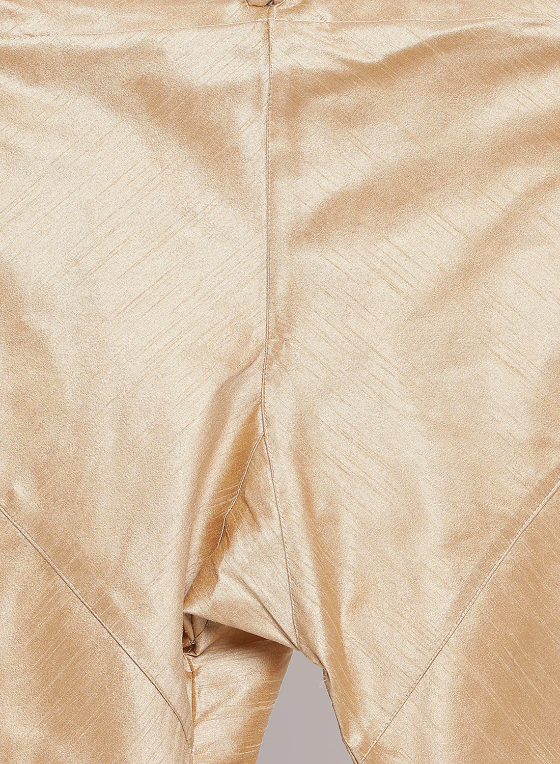 VASTRAMAY Men's White Cotton Silk Blend Kurta and Pyjama Set - Image 5