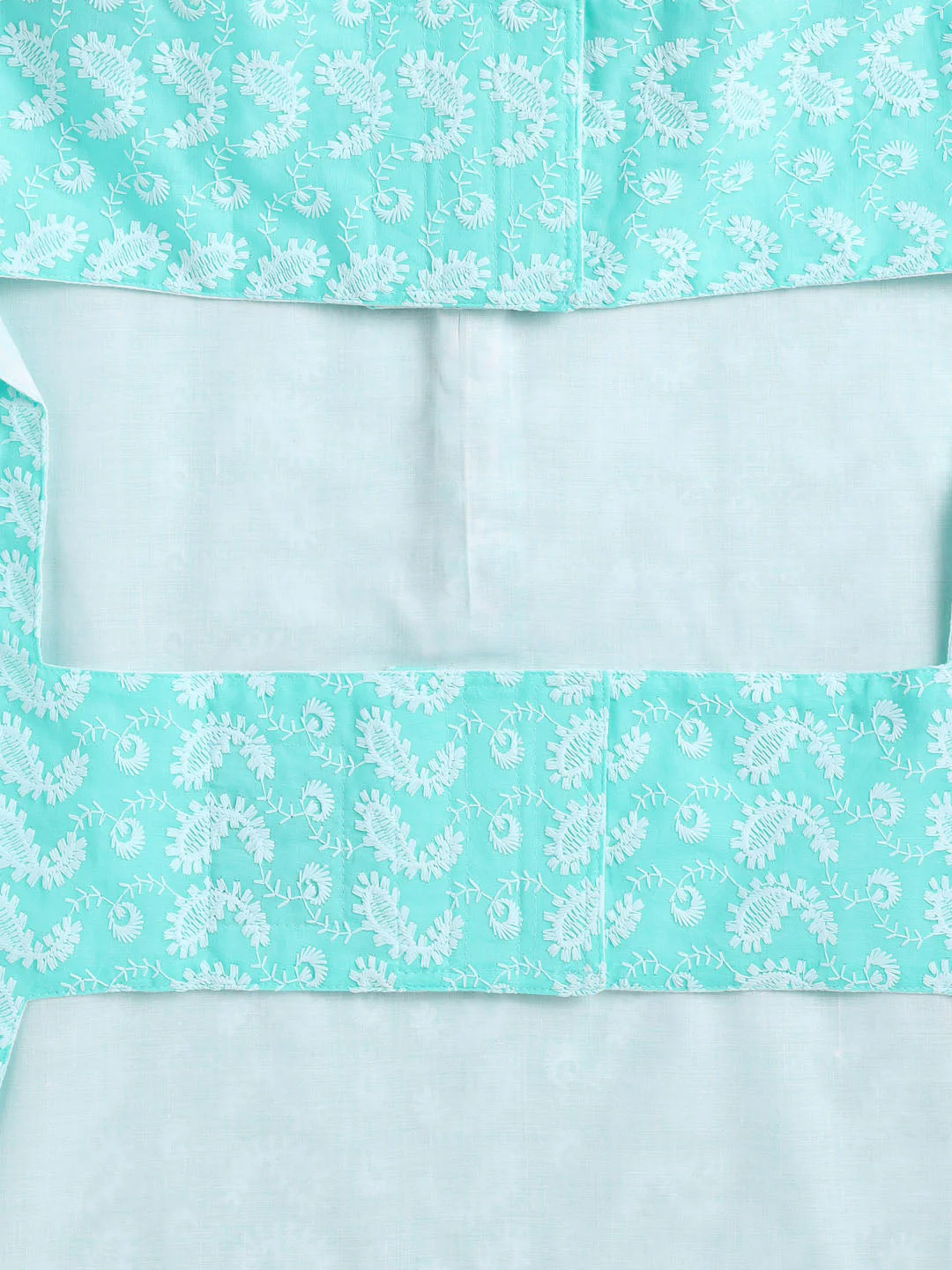 Dogs' Green Chikankari Pure Cotton Ethnic Kurta - Image 6