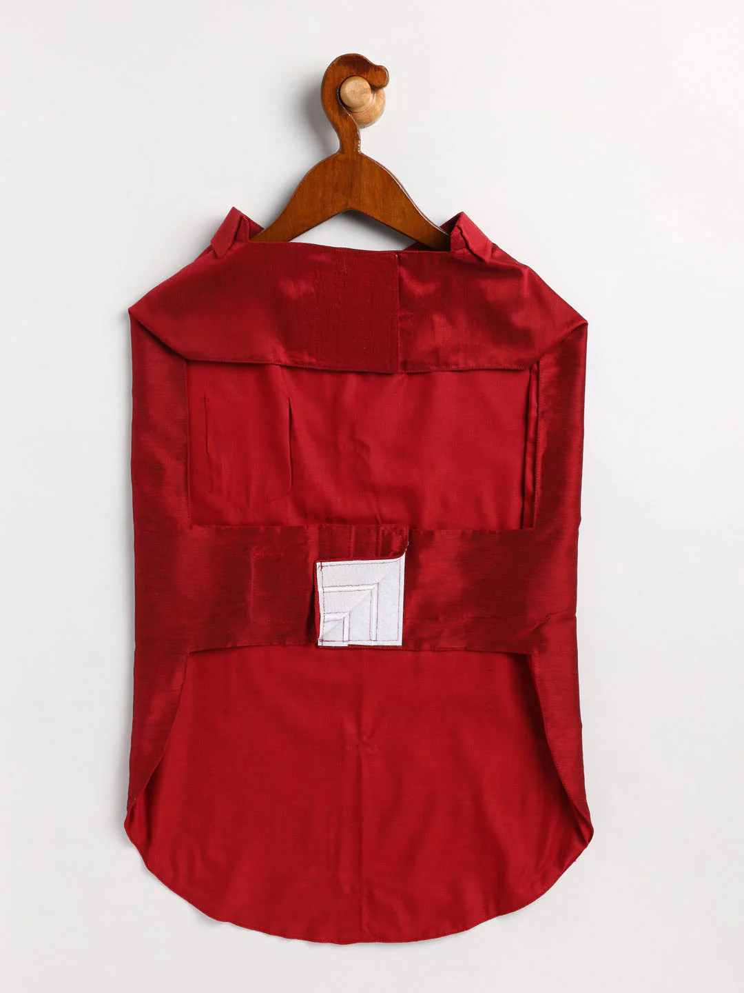 Dogs' Maroon Silk Blend Shirt And Dupatta Set - Image 4
