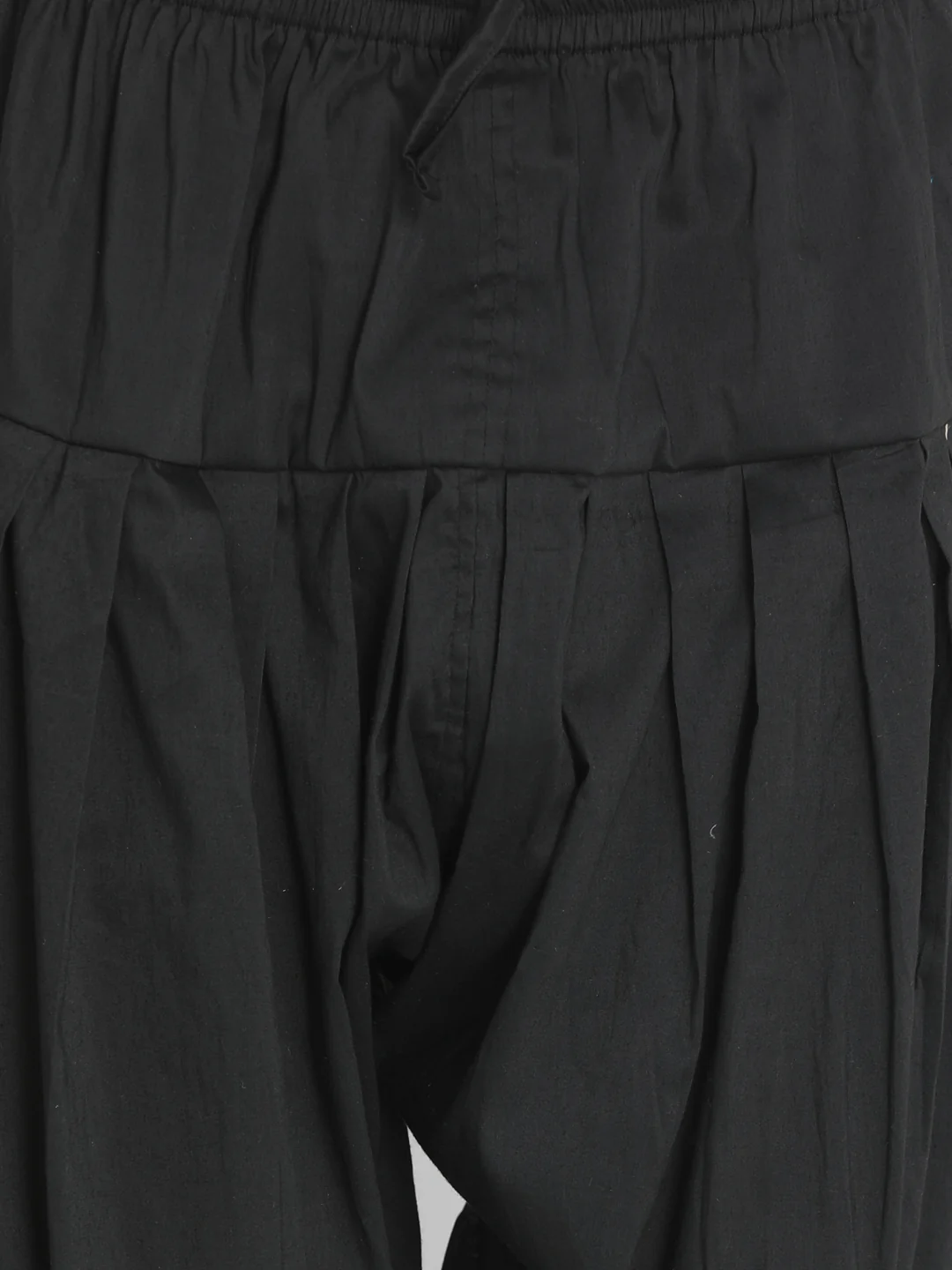 Men's Black Georgette Zari With Sequins Worked Kurta Patiala Set - Image 6