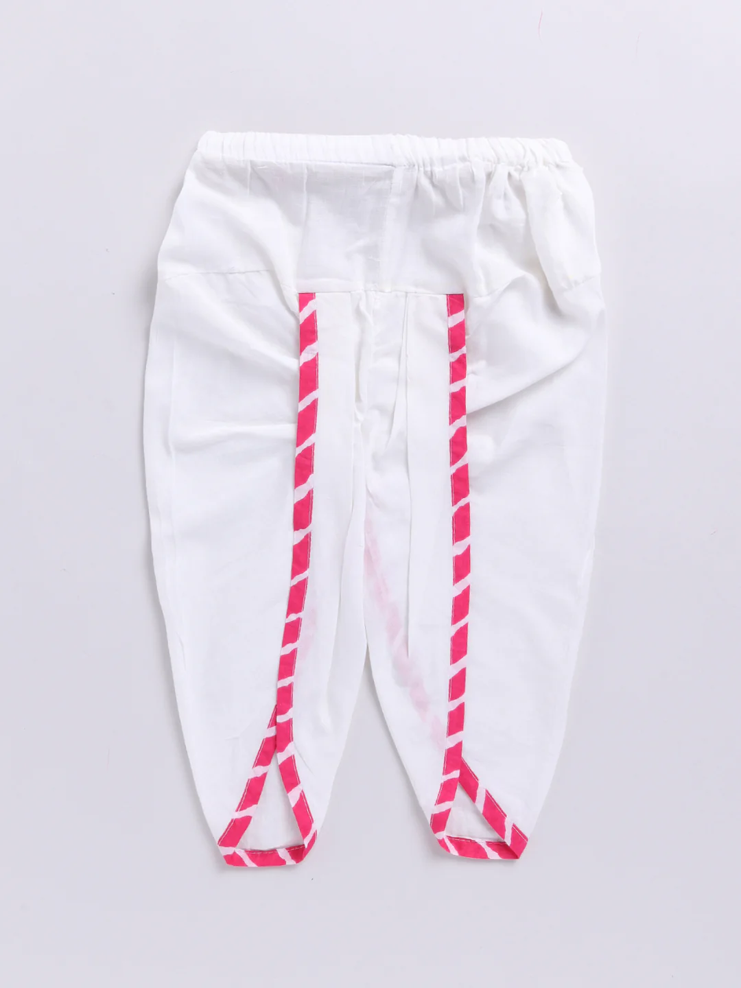 Boy's Pink Cotton Kurta Dhoti Set - Image 5