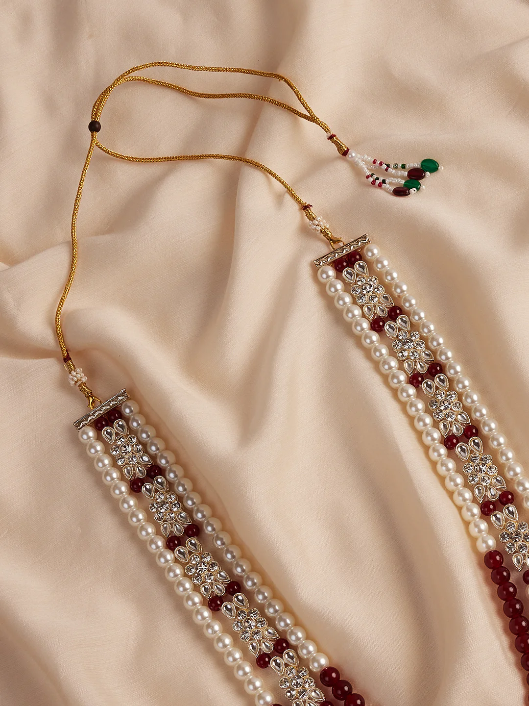 Men's Cream And Maroon - Mala - Image 4