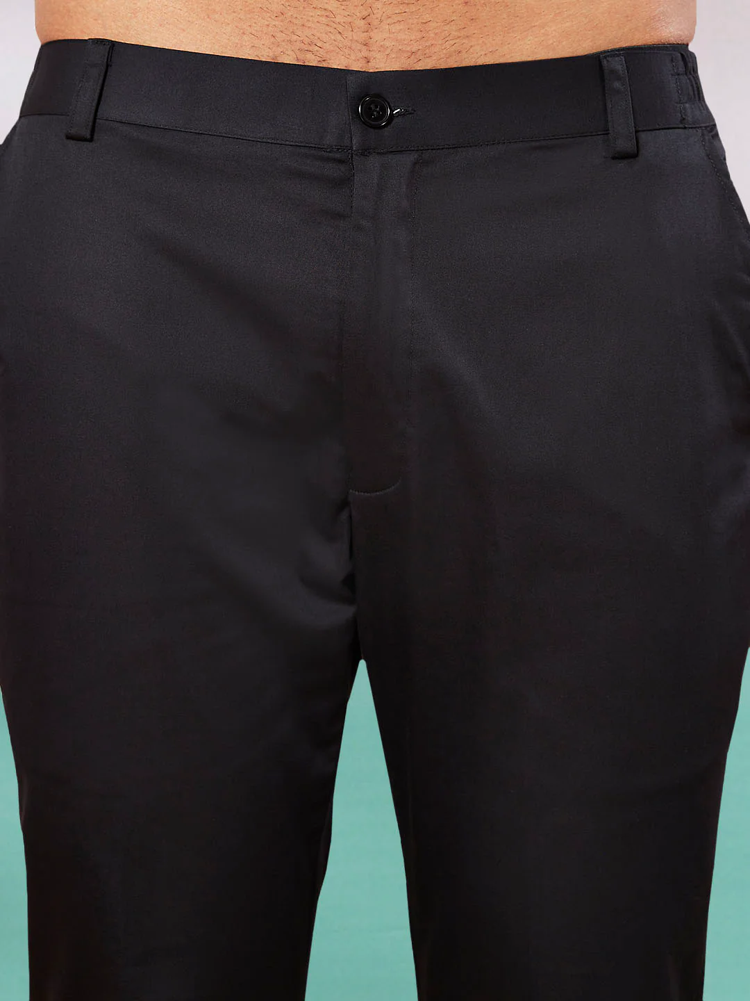 Men's Black Rayon Indo Western,Pyjama And Dupatta Set - Image 6
