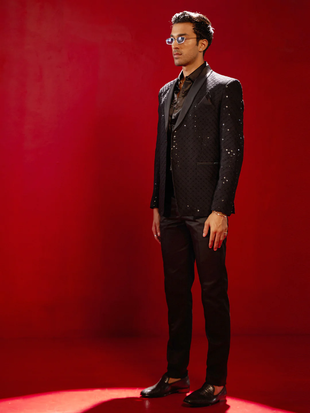 Men's Black Schiflli Blazer - Image 8
