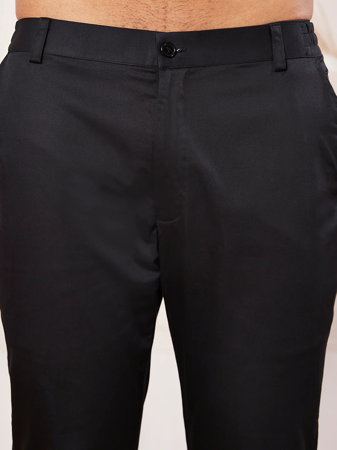 Men's Black Silk Blend Indowestern And Pant Set - Image 6