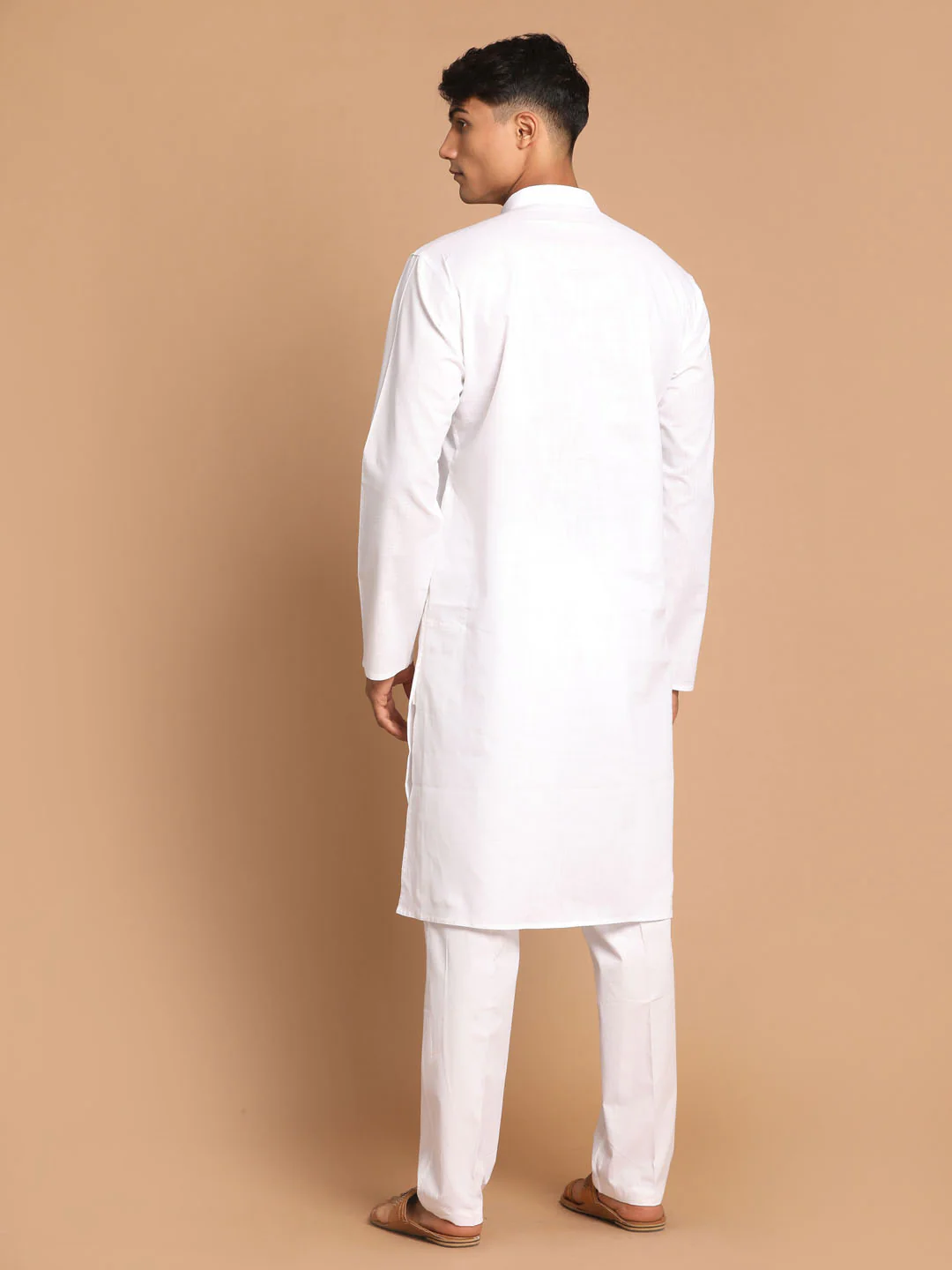 Men's Cotton Kurta With Pant Style Pyjama Set - Image 3