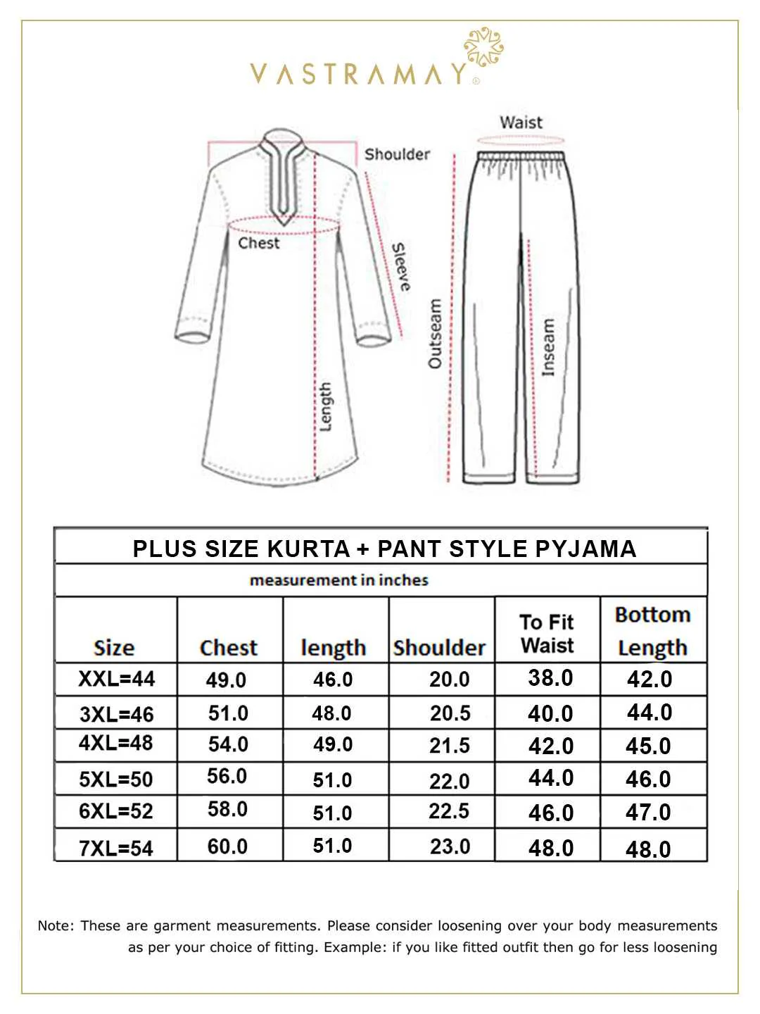 Men's Plus Size Black Silk Blend Kurta And Cream Pant Style Pyjama Set - Image 8