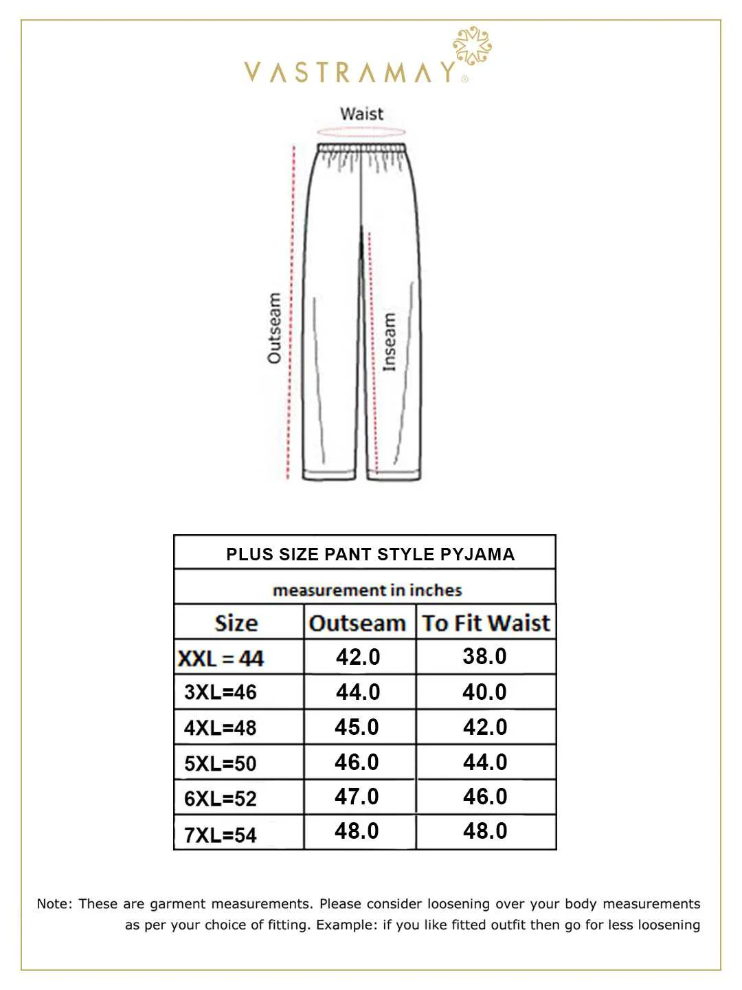 Men's Plus Size Cream Silk Blend Pant Style Pyjama - Image 7