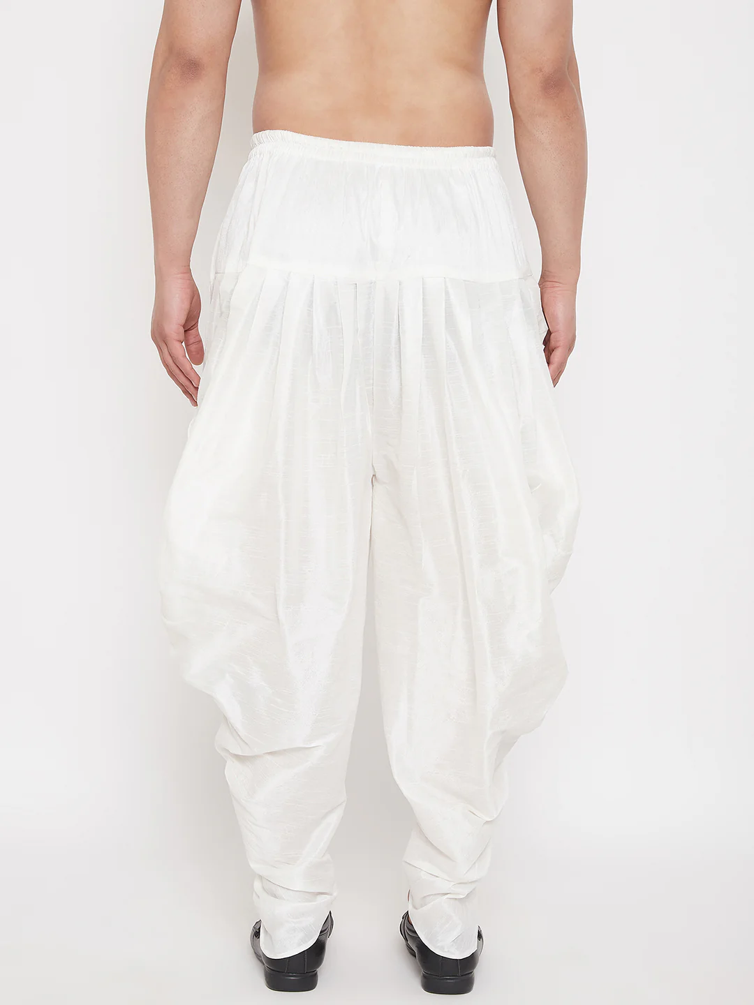 Men's White Dhoti Pants - Image 3