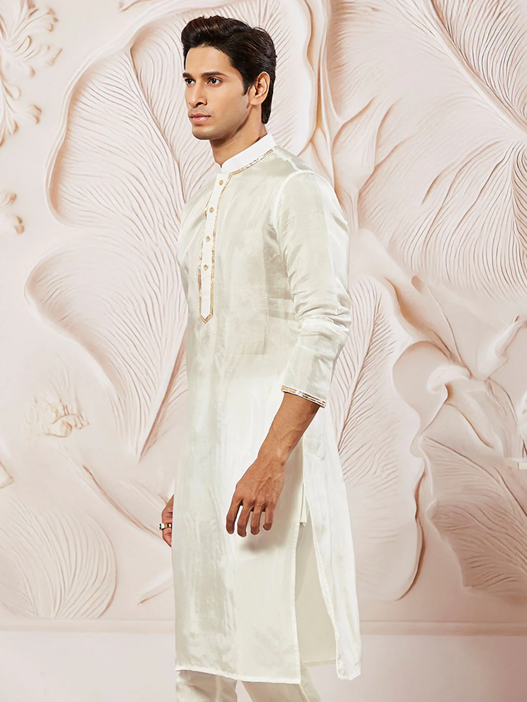 Men's White Tissue Silk - Image 2