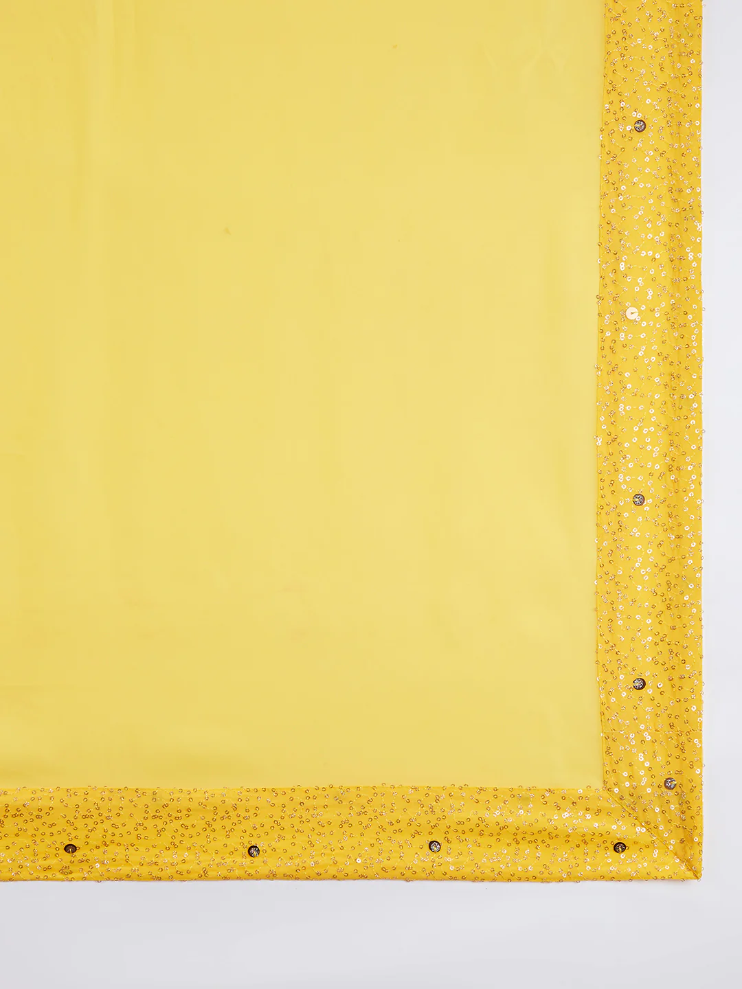 Men's Yellow Georgette Kurta Patiala And Dupatta Set - Image 7