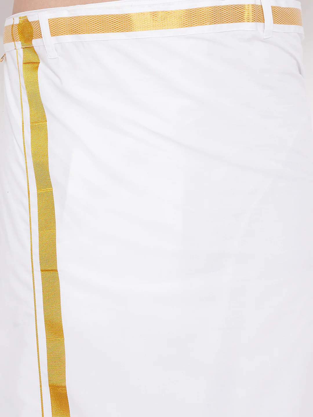 Men's Maroon Rayon Ethnic Shirt And Mundu Set - Image 6