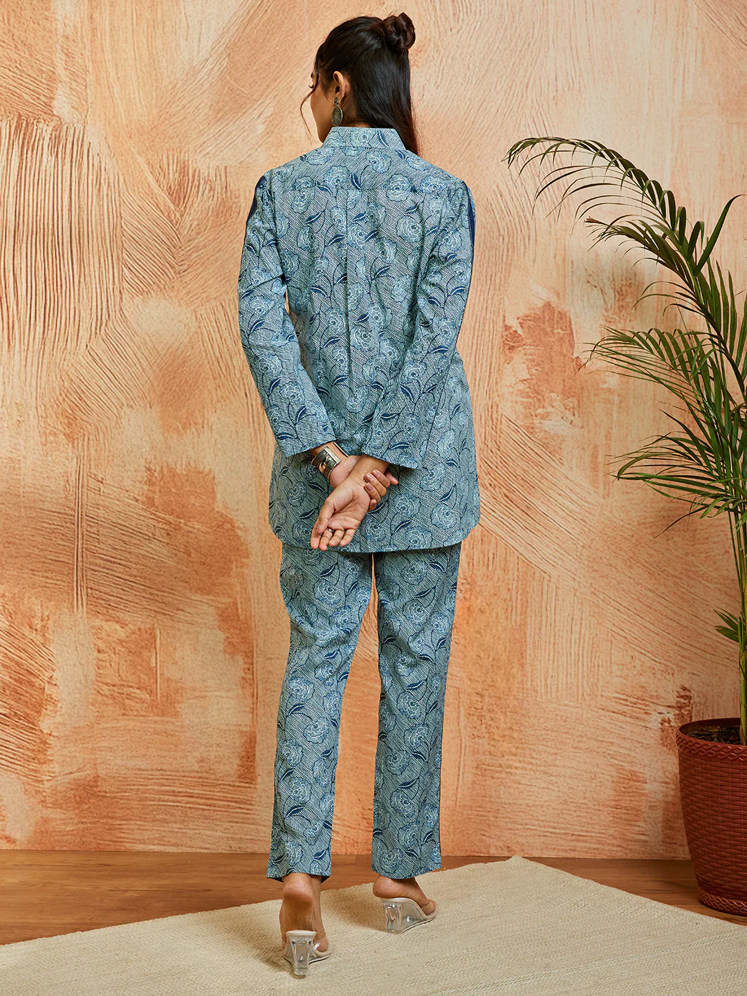 Women's Blue Co Ords Set - Image 4