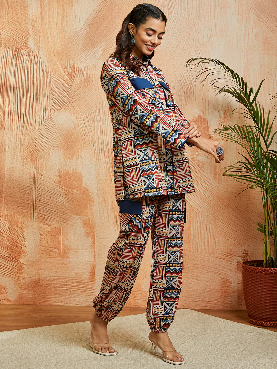 Women's Blue Co Ords Set - Image 4