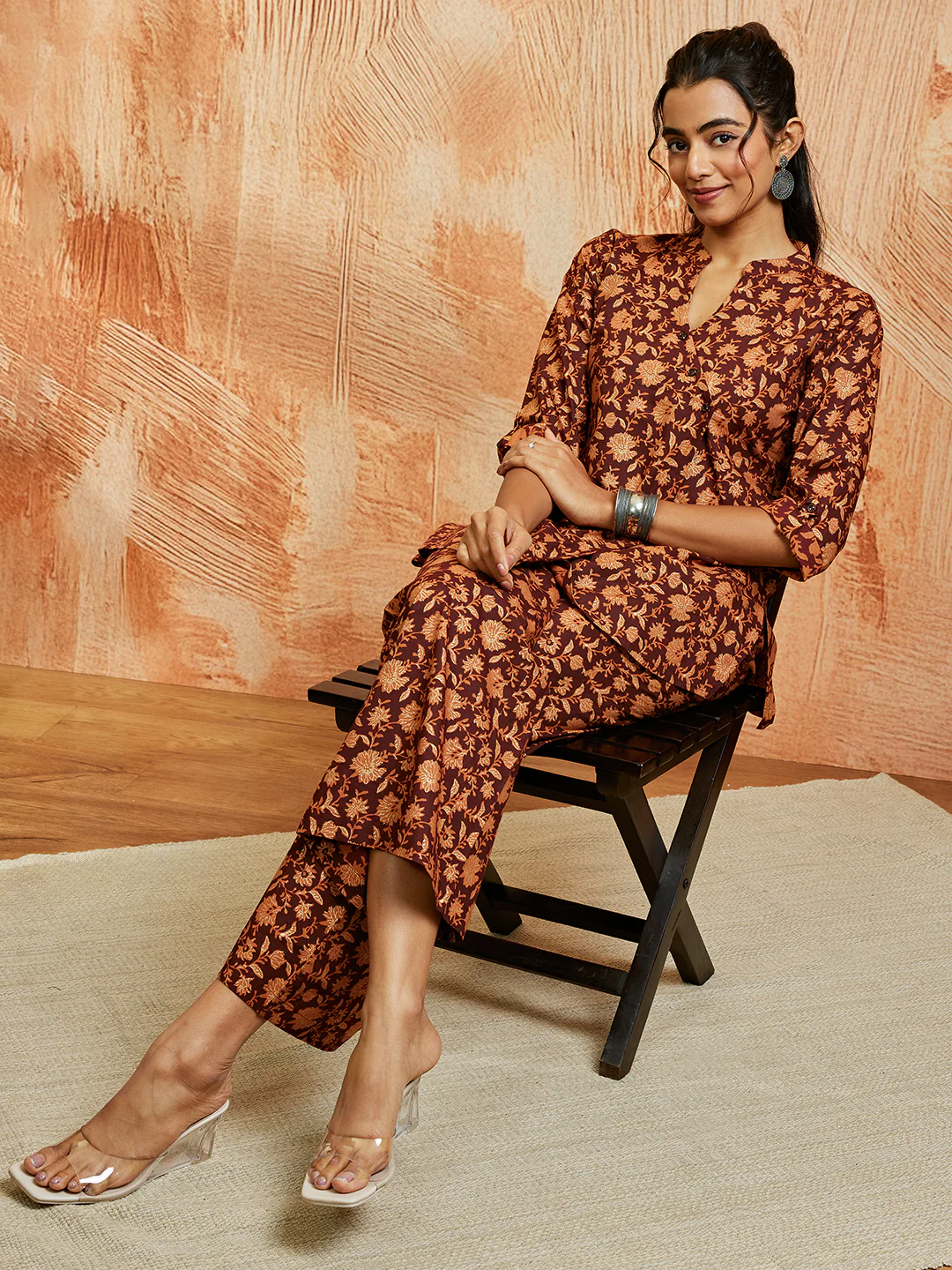 Women's Rust Co Ords Set - Image 4