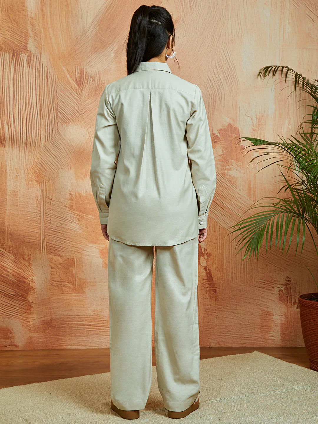 Women's Cream Co Ords Set - Image 4
